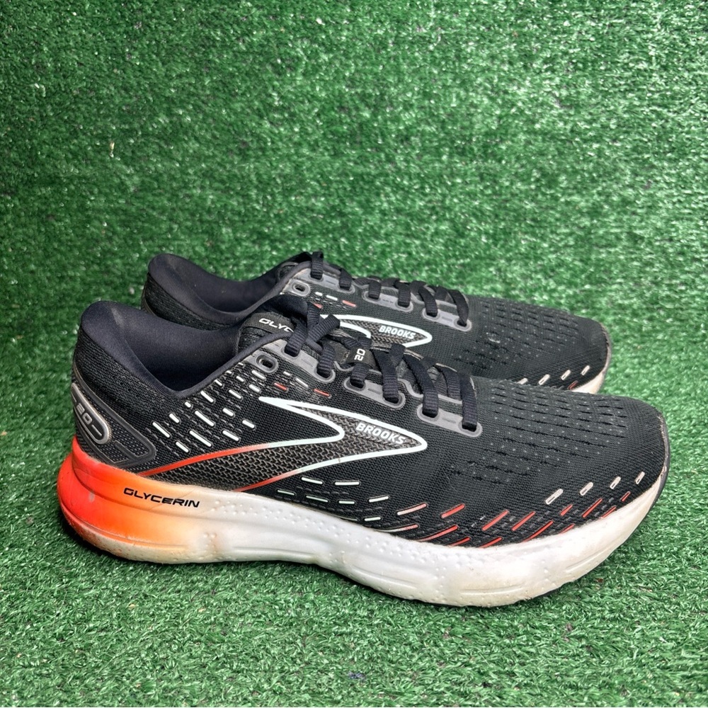 Brooks Womens Glycerin 20 Black Running‎ Shoes Sneakers Size 9